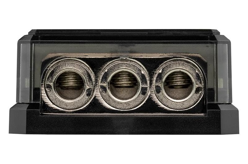 Distribution Block, Nickel Plated 3-Position Power & Ground Distribution Block