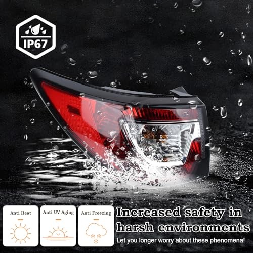 Tail Light Compatible for 2013-2017 Chevy Traverse Outer Rear Left Driver Side