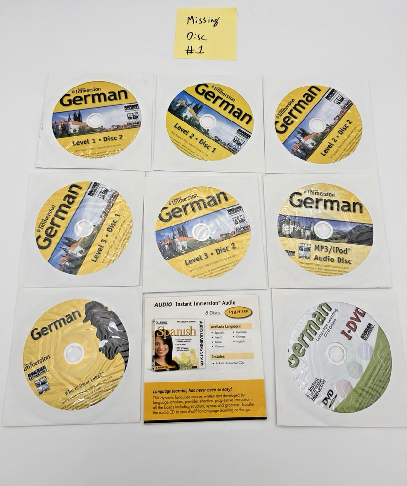 Instant Immersion German Language Teaching Levels 1, 2 & 3 READ