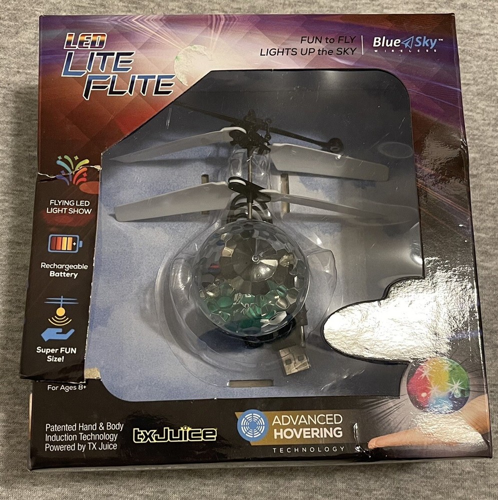 LED Lite Flite Hovering Mini Drone Rechargeable Color Changing Helicopter