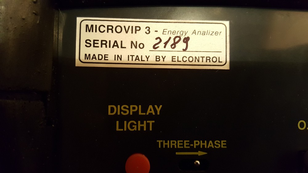 ELCONTROL 3-Phase Energy Analyzer MICROVIP 3