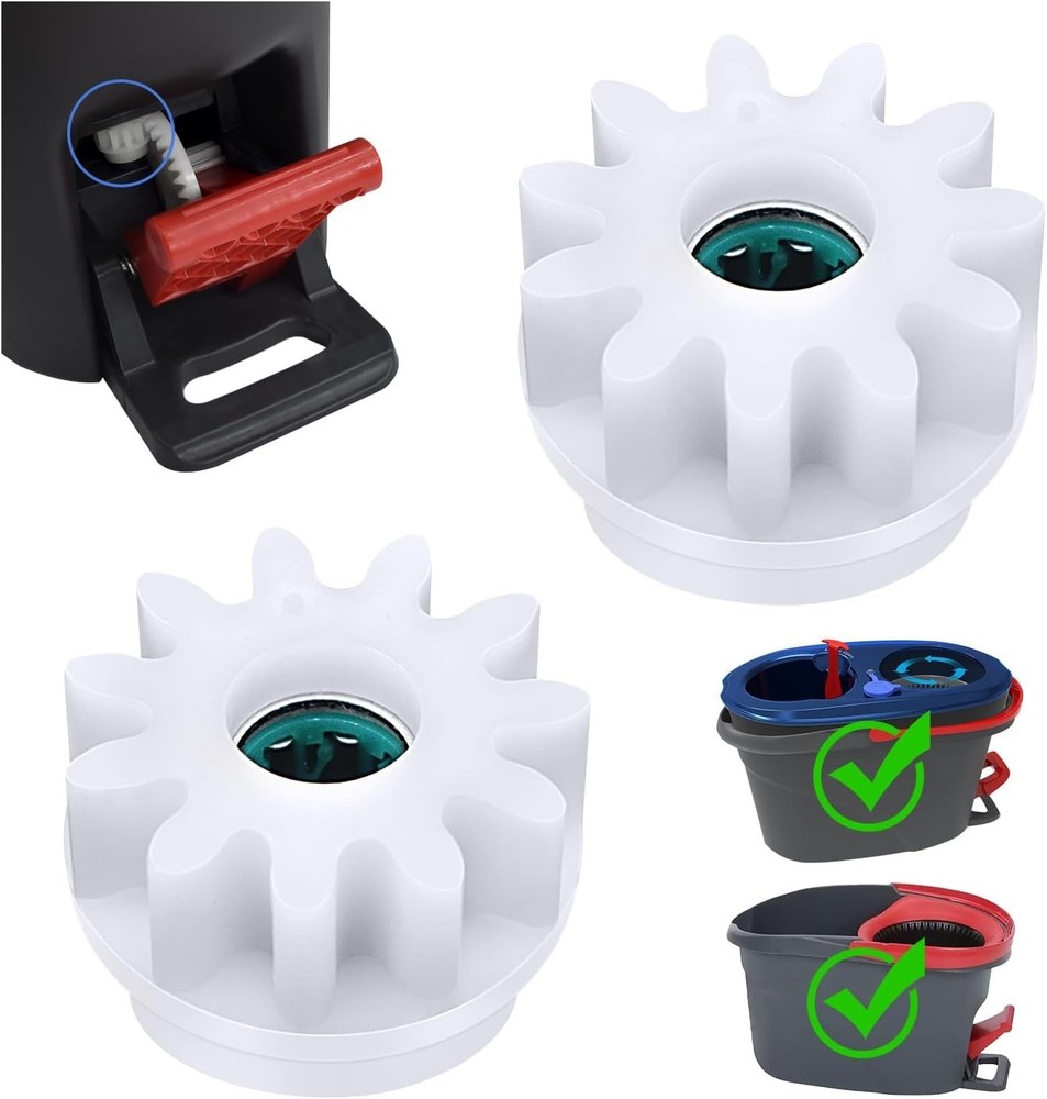 2 Pcs Easy Mop Replacement Gears for Oceda Vilida Spin Mop - Durable & Efficient