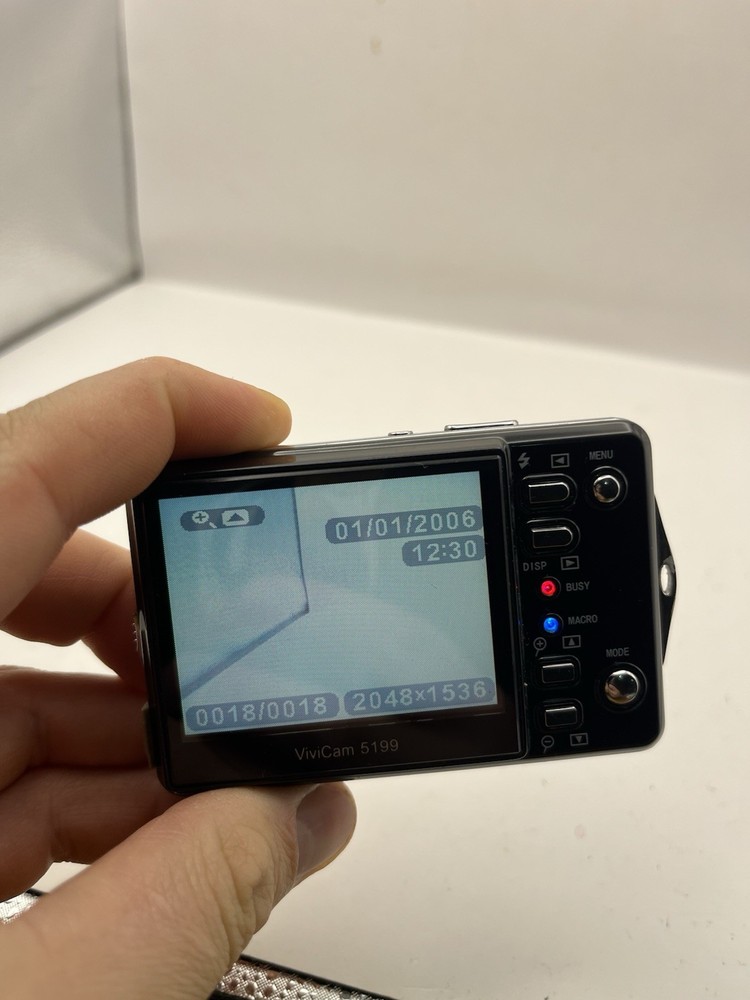 Vivitar ViviCam 5199 Digital Camera 5MP Black – Fully Working – Compact Camera