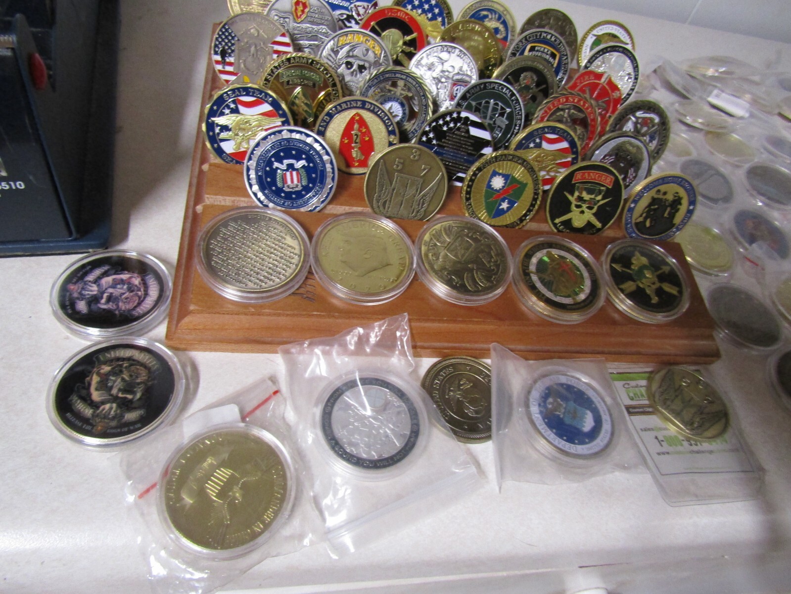 CHALLENGE COIN LOT SET OF 10 DIFFERENT MILITARY, POLICE, FIRE, NAVY, ARMY, USAF