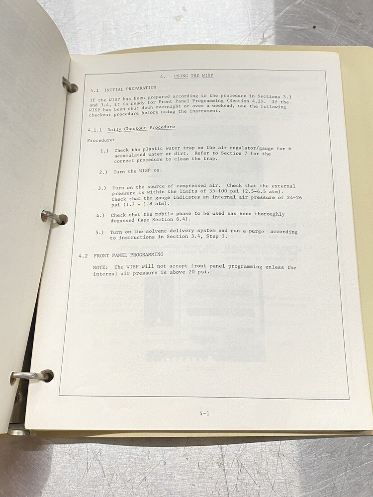 Waters WISP 710B Waters Intelligent Sample Processor - Users Guide / Manual