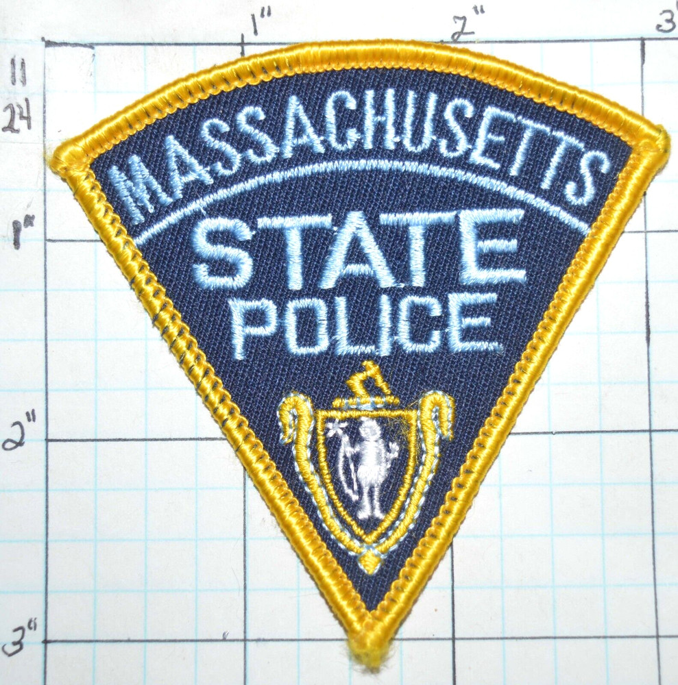 MASSACHUSETTS STATE POLICE DEPT 3" SMALL HAT PATCH