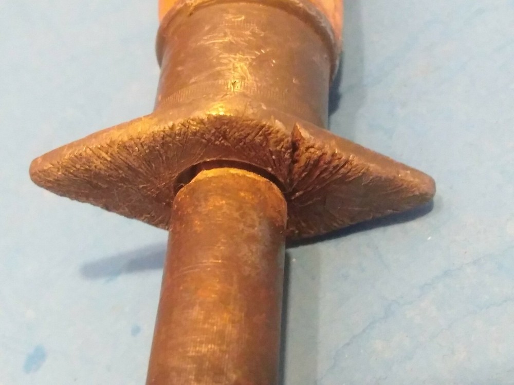 Vintage LEE'S Stag Handle Large Sharpening Rod 12"