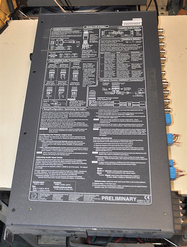 Extron System 5 IP Switcher with Front Panel Control Commercial Surplus Good