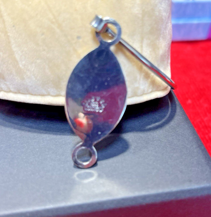 Taxco Mexico Alpaca Silver Howlite Stone Bangle Bracelet