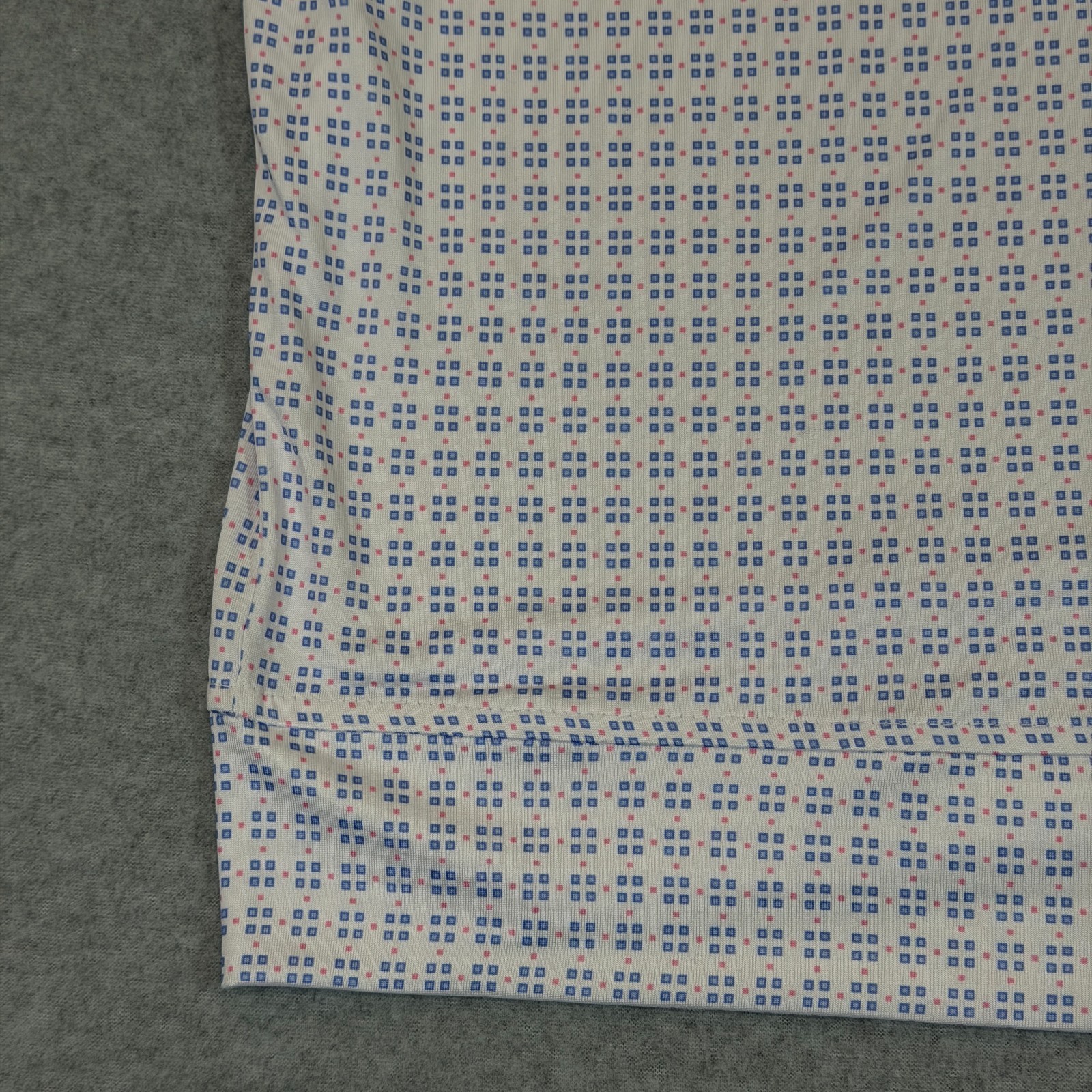 TailorByrd Performance 1/4 Zip Pullover Men's XL White Geo Print Active/Golf NWT