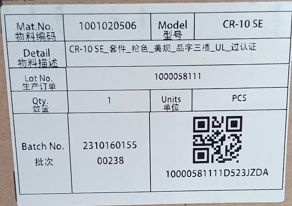 Creality CR-10 SE 3d Printer