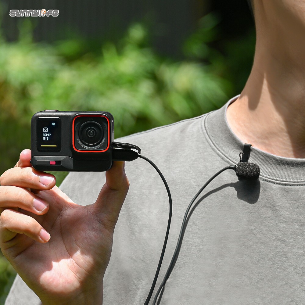 For Insta360 Ace Pro Camera Lavalier Microphone Recording Mic Type-C Connector