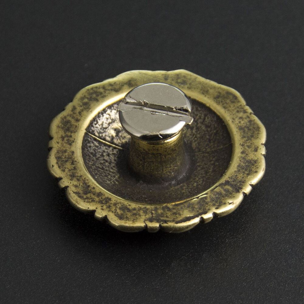 Berry Concho Screw Back Solid Brass 23mm