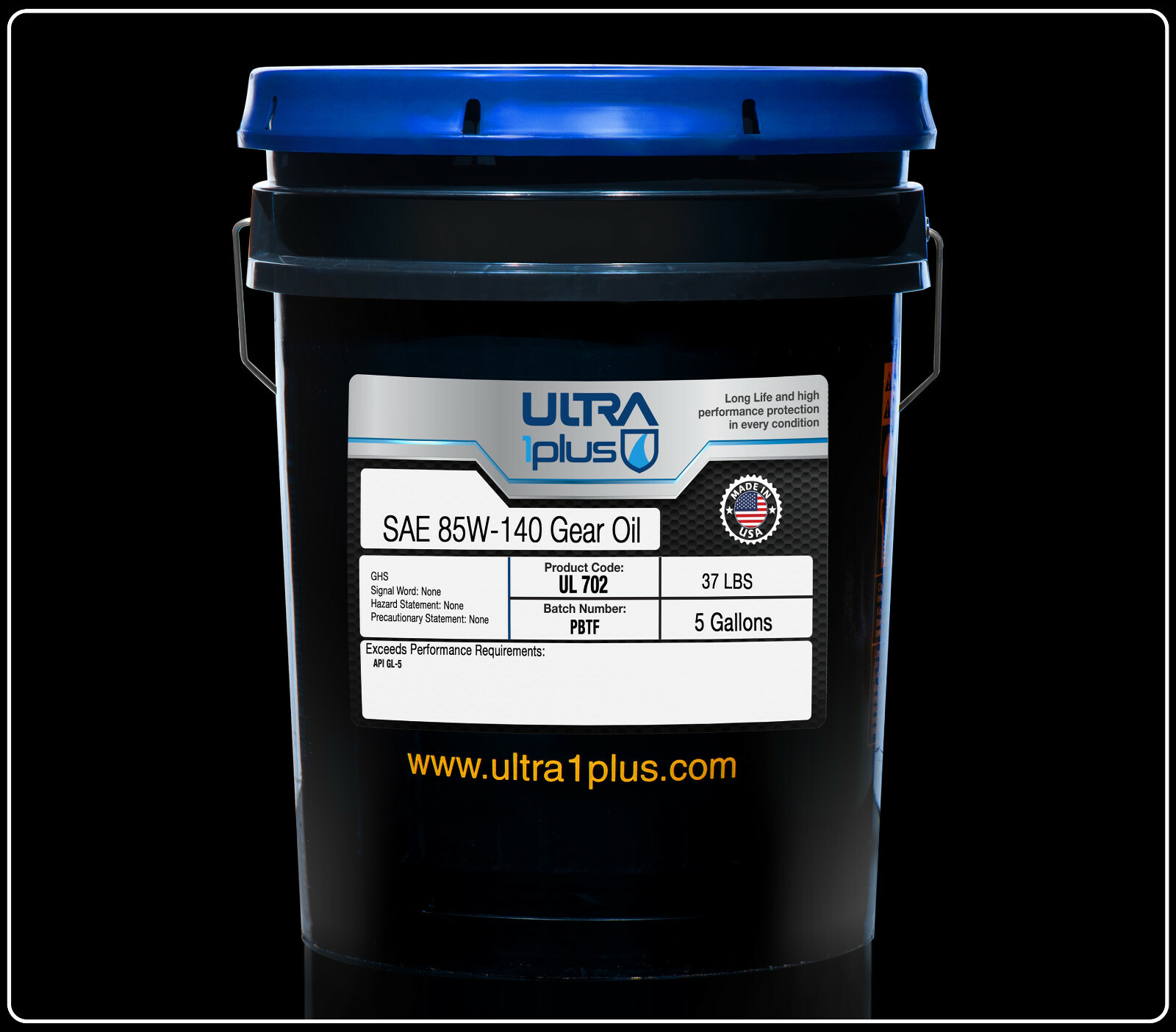 Ultra1Plus™ SAE 85W140 Conventional Gear Oil API GL-5 | 5 Gallon Pail