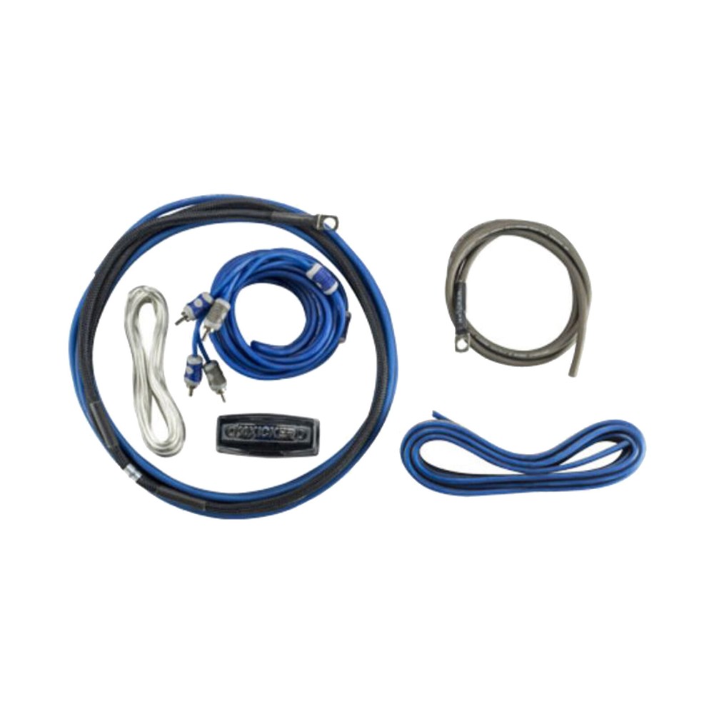 Kicker KEY200.4 200W 4-Channel Full-Range Auto-EQ Amplifier, Remote, Install Kit