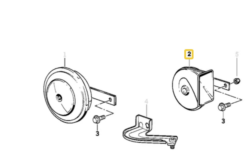Horn for BMW E-36