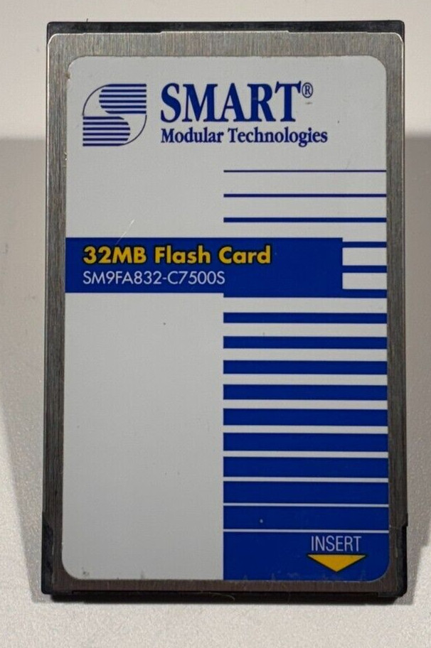 Untested - Cisco / Smart Modular Technologies 32MB Flash Card SM9FA832-C7500S
