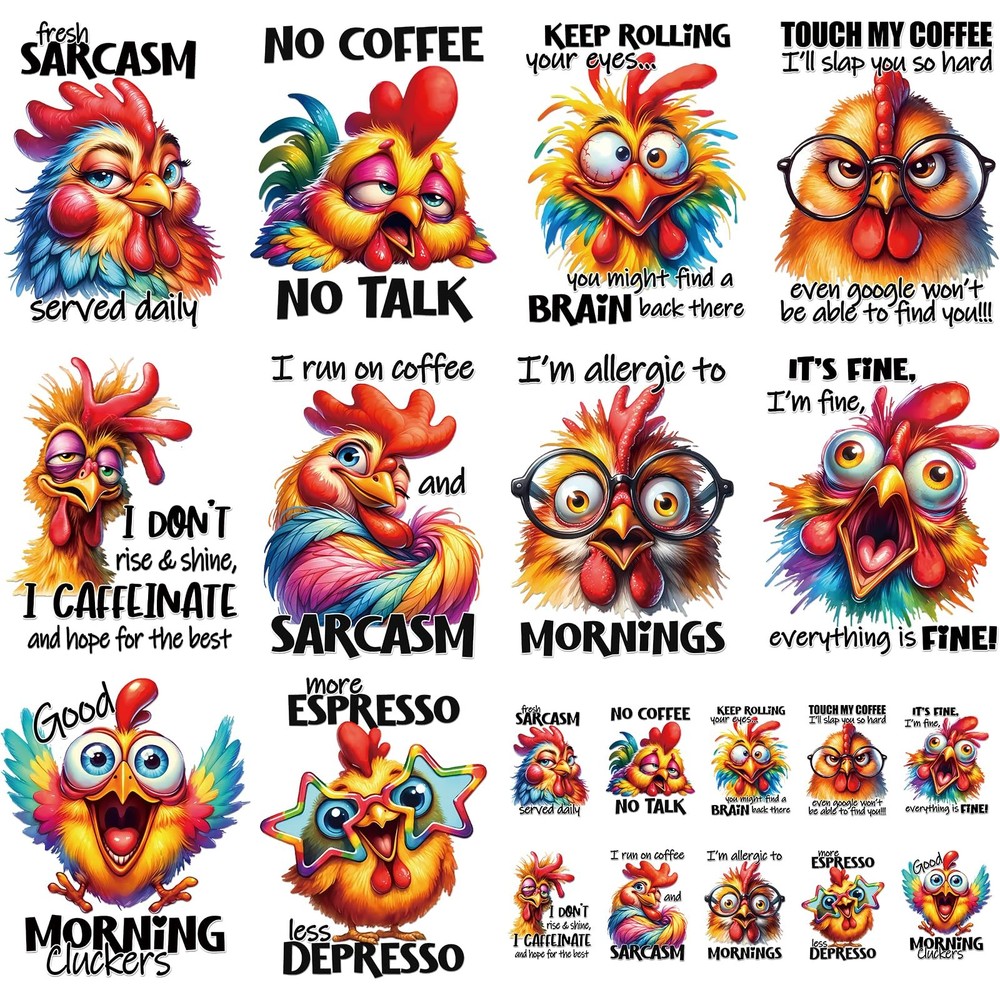 Dazoratix Sarcasm Iron on Transfers - 20 Sheets Sarcastic 20 Sheets, Mutil