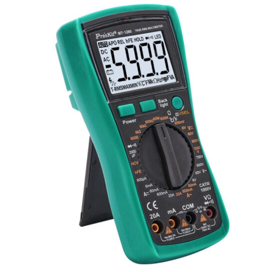 1PC Multimeter Digital Display Capacitance Meter 3 5/6 Anti-burning MT-1280
