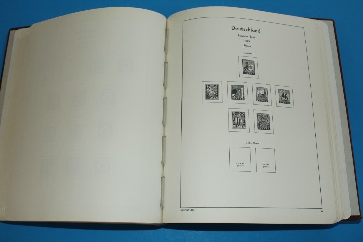 Germany Zones Locals 1945 Lighthouse Specialty Springback Album BlueLakeStamps