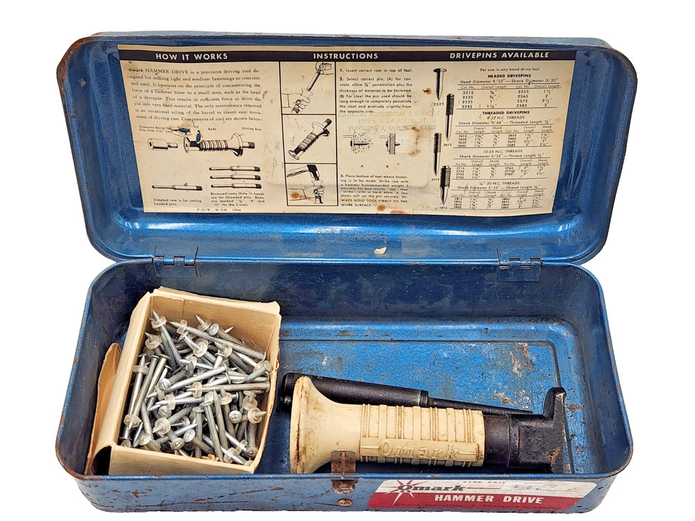 Vintage Omark Hammer Drive & Tool Box