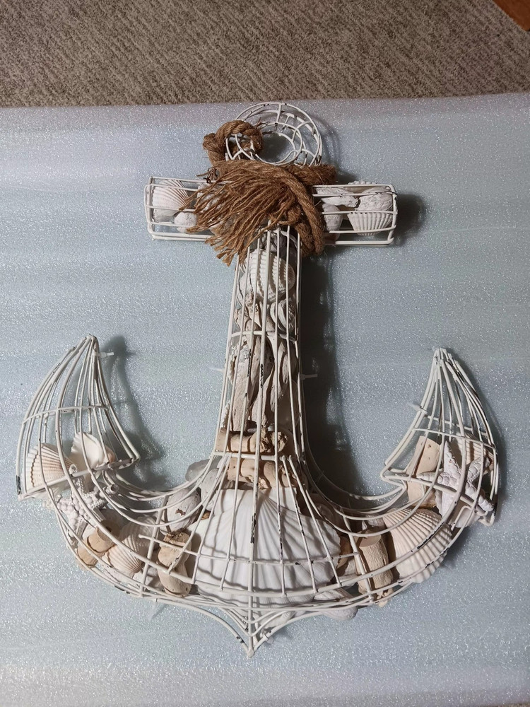 Large Sea Shell Wall Anchor 17" X 15".