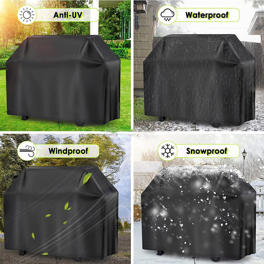 Heavy Duty BBQ Grill Cover Waterproof UV & Fade Resistant Gas Grill Protector