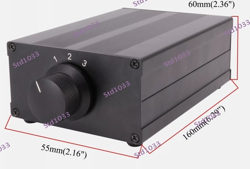 High End Audio Source Switcher Selector RCA Input Output Splitter HiFi DIY 1PC