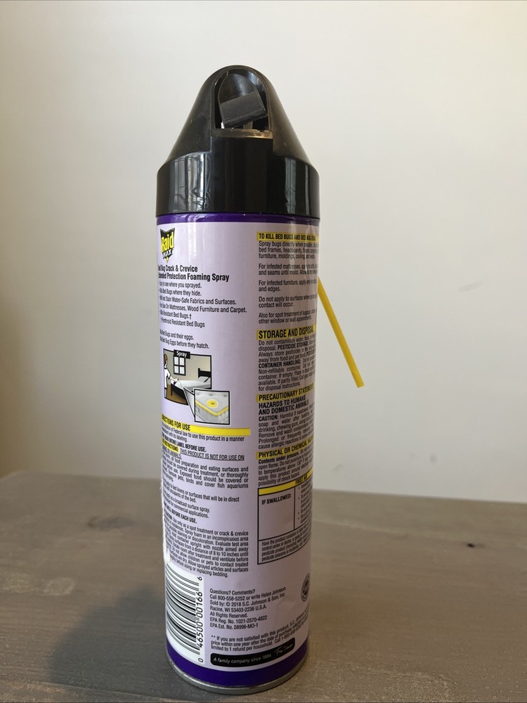 Raid Max Indoor Bed Bug Spray & Flea Insect Killer, Extended Protection Foaming