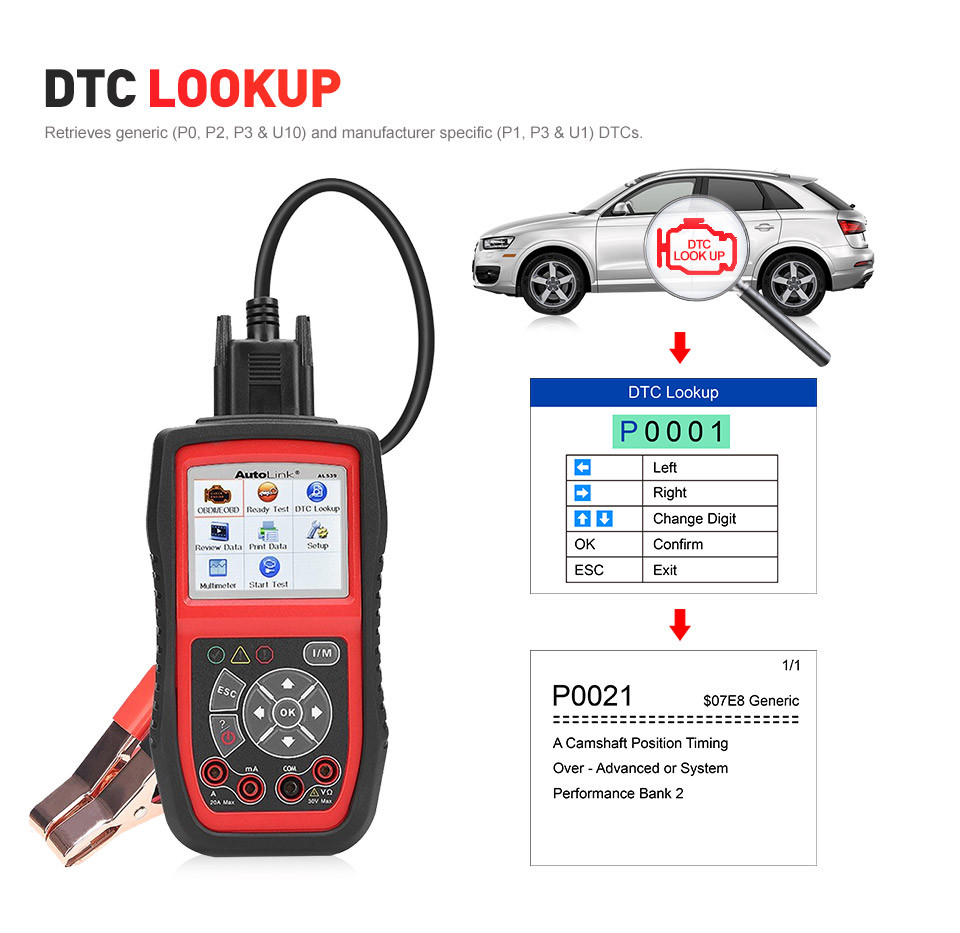 12V Car Battery Load Tester Charging System Analyzer Diagnostic Scan Tool AUTEL