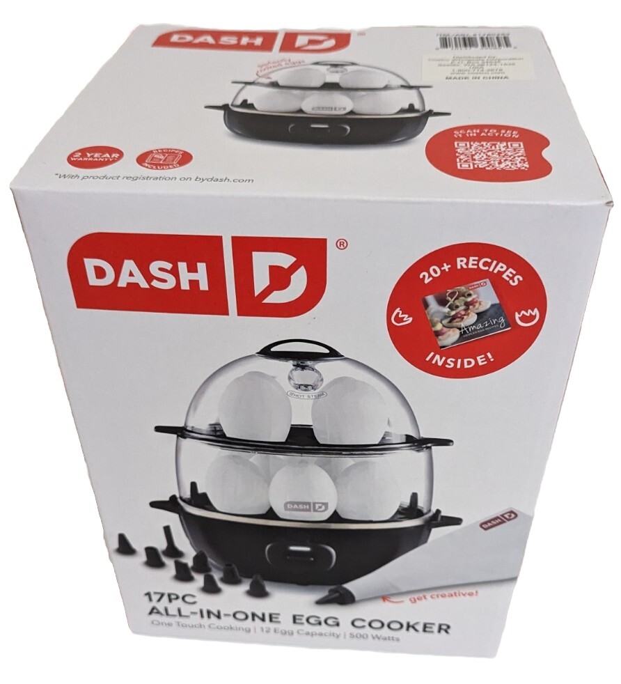 Dash 17 Piece All In One Egg Cooker : 12 Egg Capacity