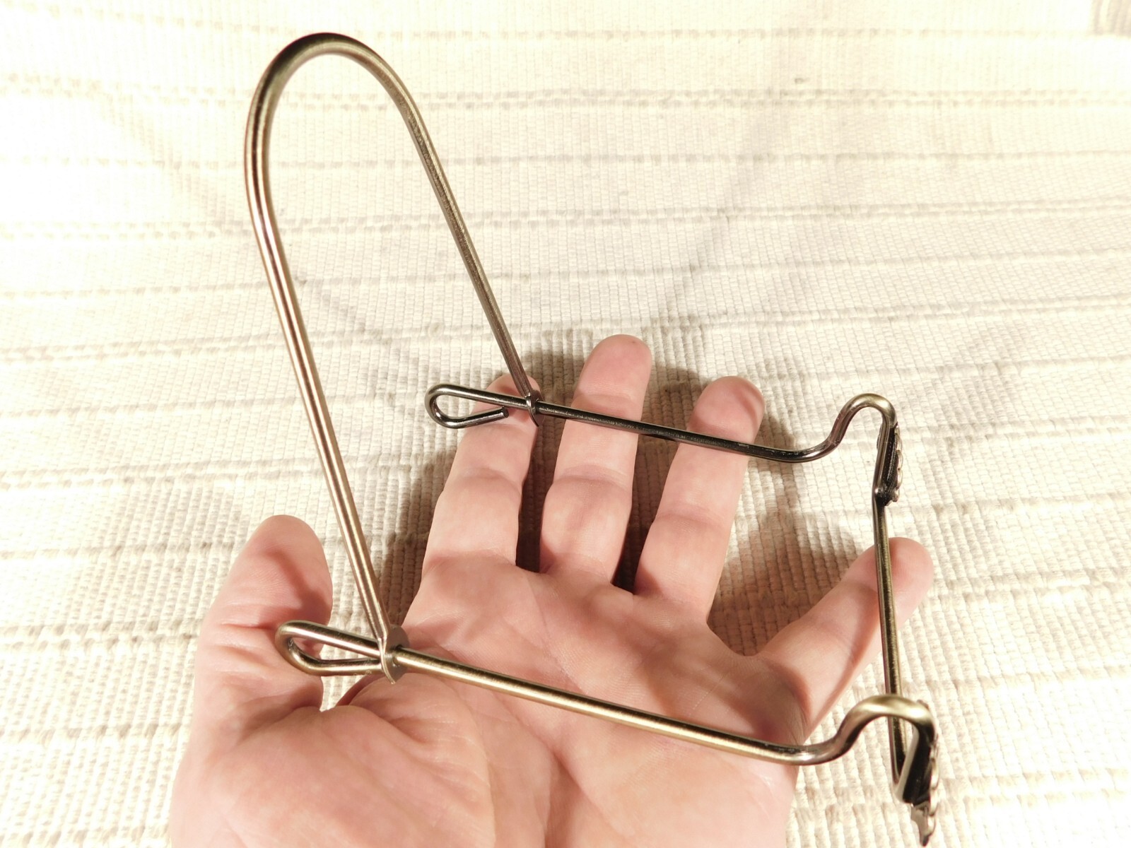 Easel Display Stand Metal Medium Size Adjustable Sea Shell Design