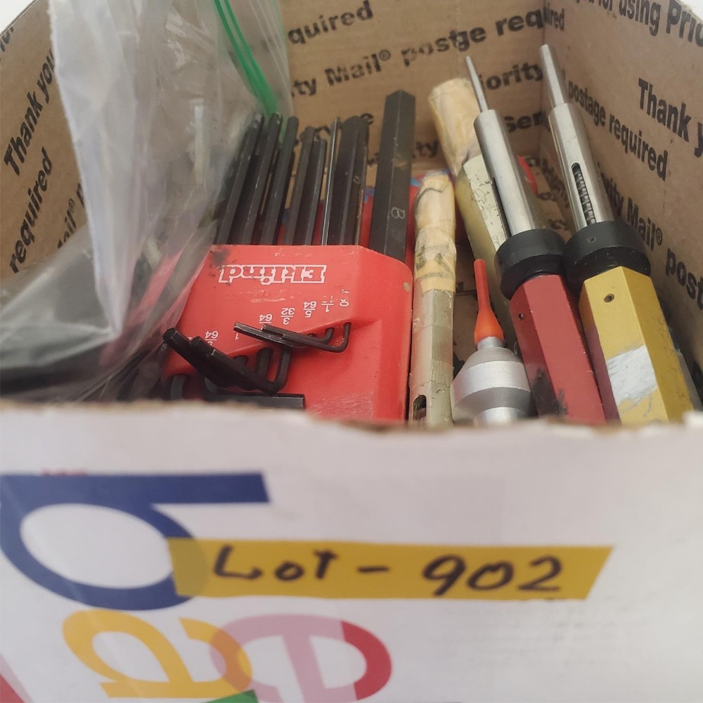 Assorted hand tools Allen hex keys screwdrivers gauges tools mixed lot 902