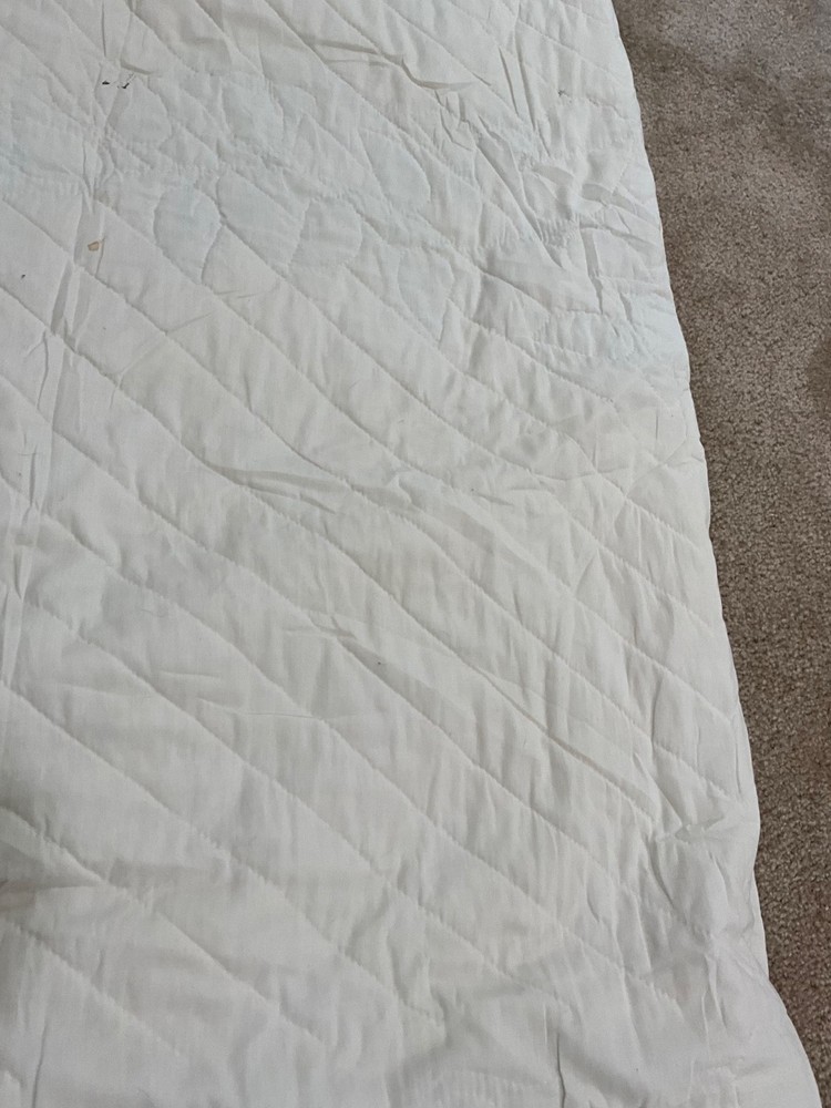 Vintage handmade quilt with birds
