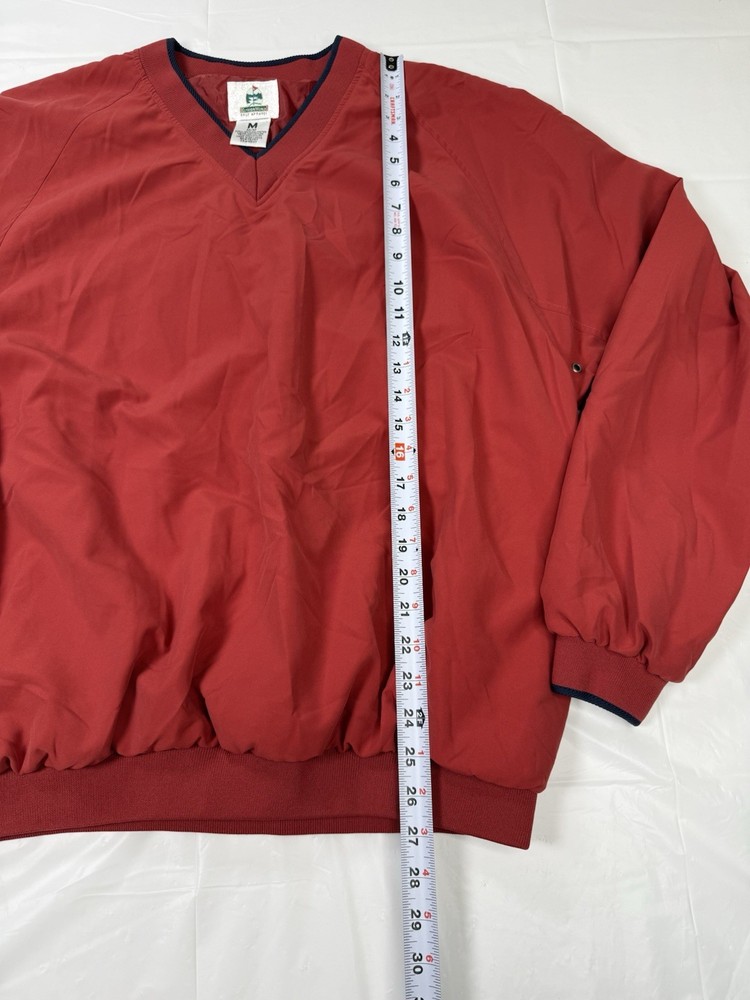Vintage Golf Windbreaker Jacket Pullover Medium Outdoor World Bass Pro 90s EUC