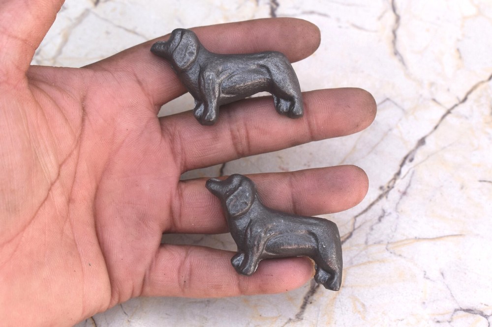 Vintage Dog Shape cast iron cabinet drawer door Gate knobs handles pull 10pcs