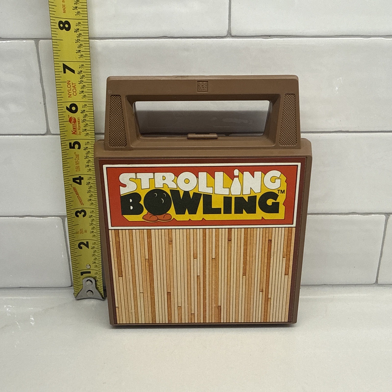 Vintage TOMY Strolling Bowling Wind Up Game Japan Tested Works Complete Toy