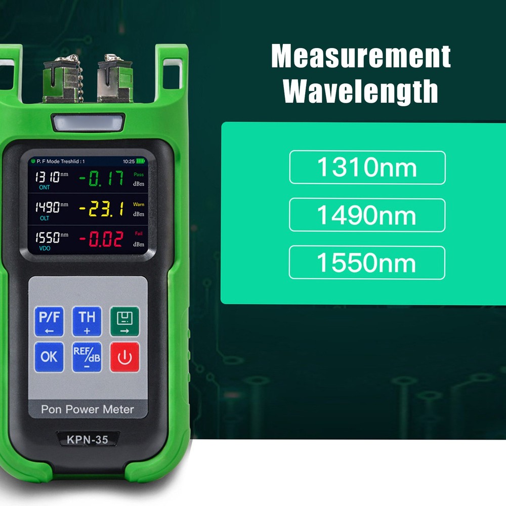 Handheld LED Optical Fiber Power Meter High Accuracy Mulit Function Tester NTH