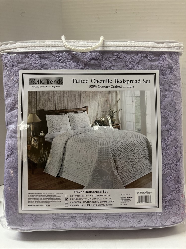 Better Trend Trevor Bedspread Set 1xFull 2x STD SHAMS