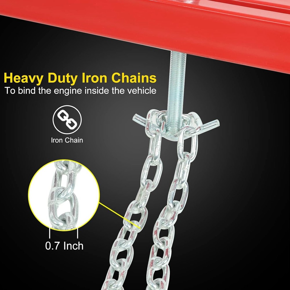 Engine Support Bar 1100 LBS Capacity Motor Transverse Bar Engine Load Leveler