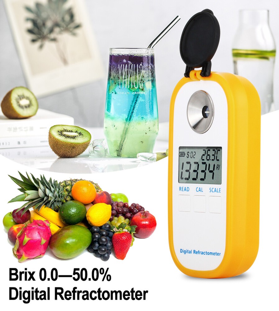 Digital Sugar Brix Refractometer Brix Meter Honey Sugar Content Meter with 0-50%