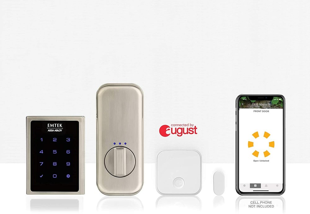 Emtek Smart Touchscreen Deadbolt Connected By August EMP1101-US26 EMPowered