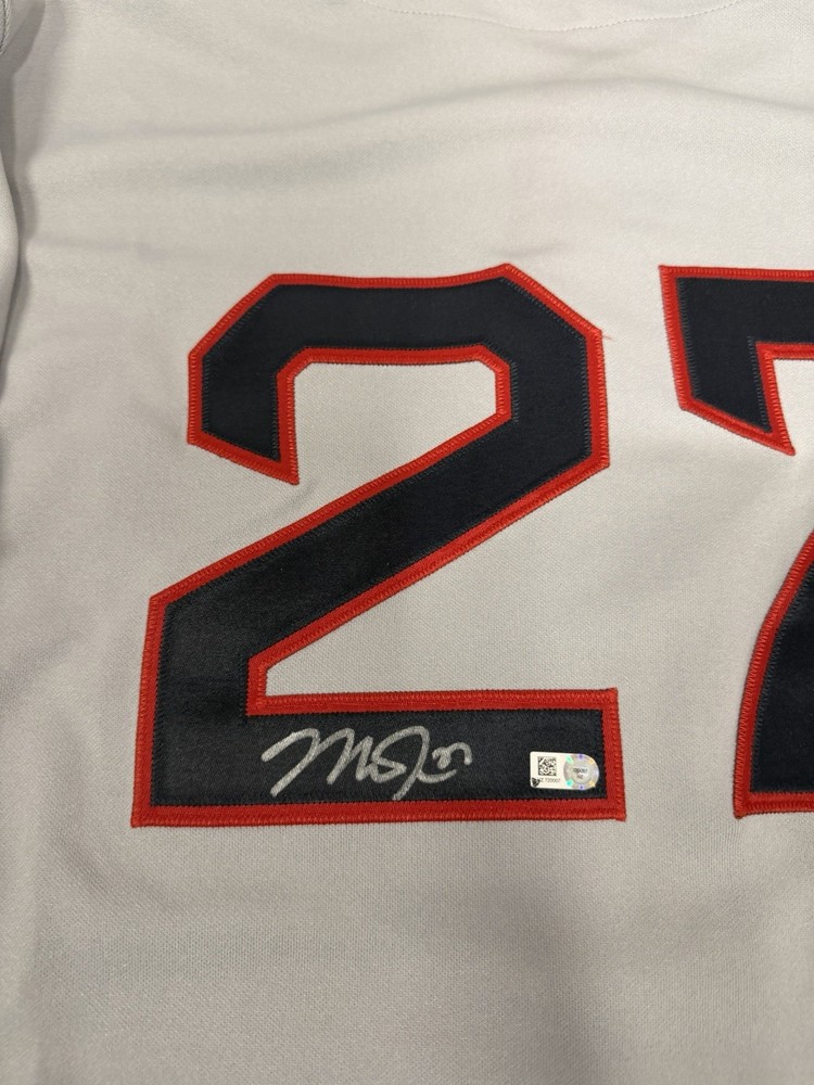 Mike Trout Signed Authentic Angels Throwback TBTC Jersey MLB Holo