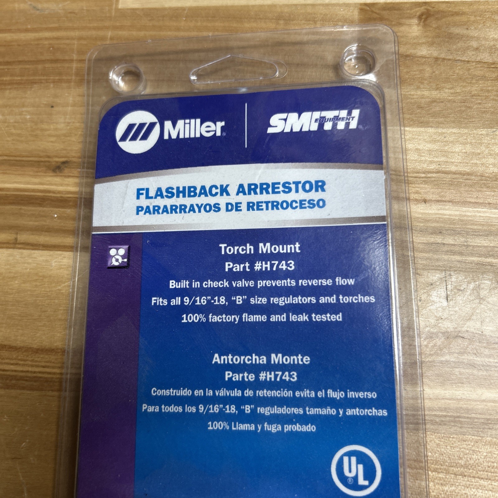 NEW Miller Smith Flashback Arrestors Cutting Torch Mount Set H743