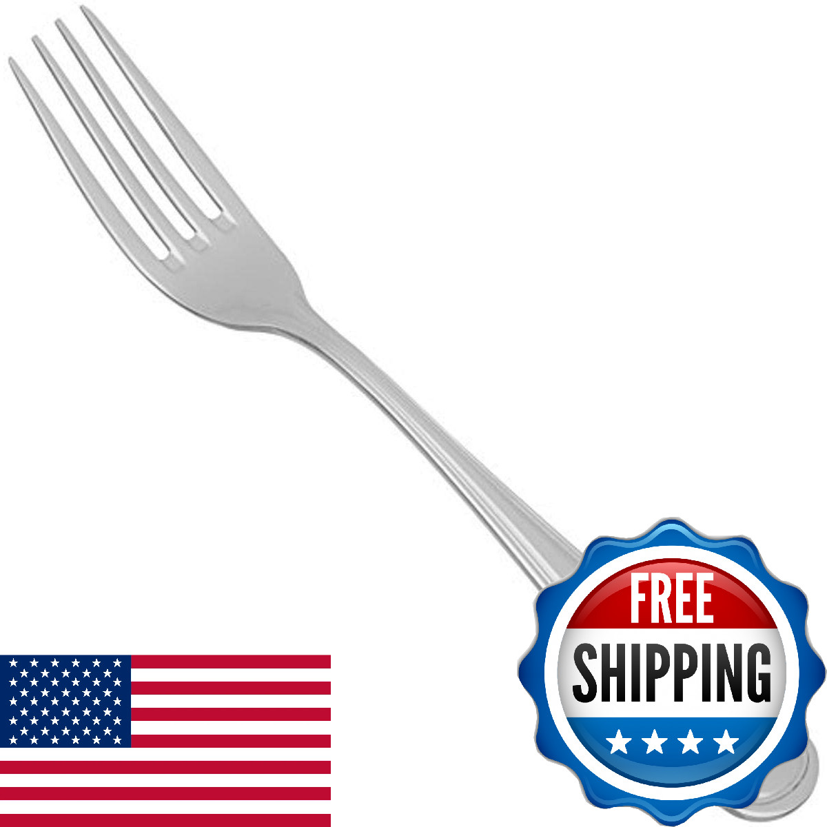 Winco Shangarila Stainless-Steel Table Fork, Extra Heavyweight, 9" (12 Pack)