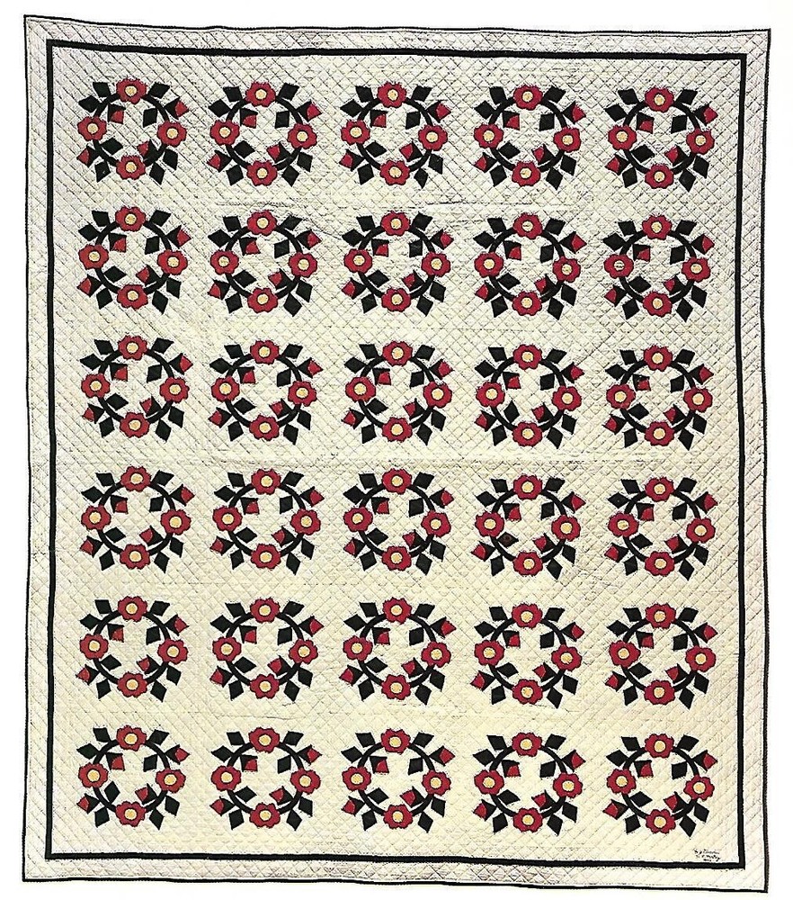 Hollyhock Quilt quilting pattern instructions