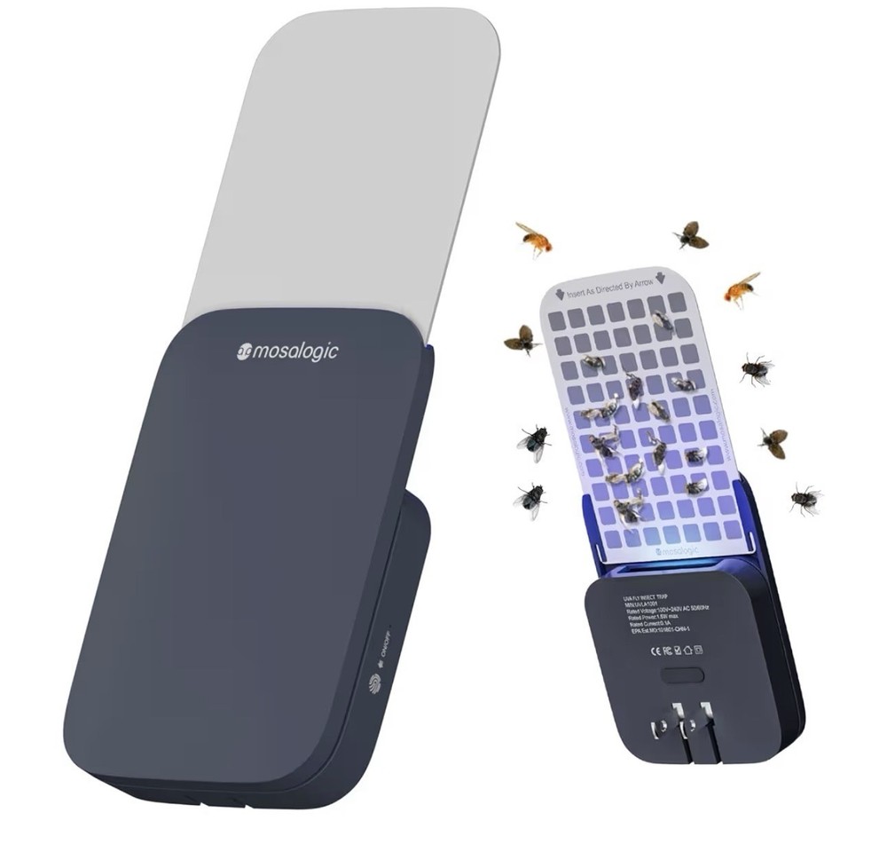 Mosalogic Plug In UVA Flying Insect Trap Starter Fly Mosquito Fruit Flies Killer