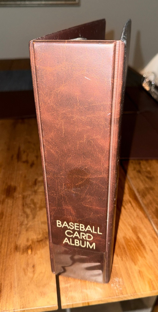 (1) Baseball 3 Ring D Binder. Used with minor issues.