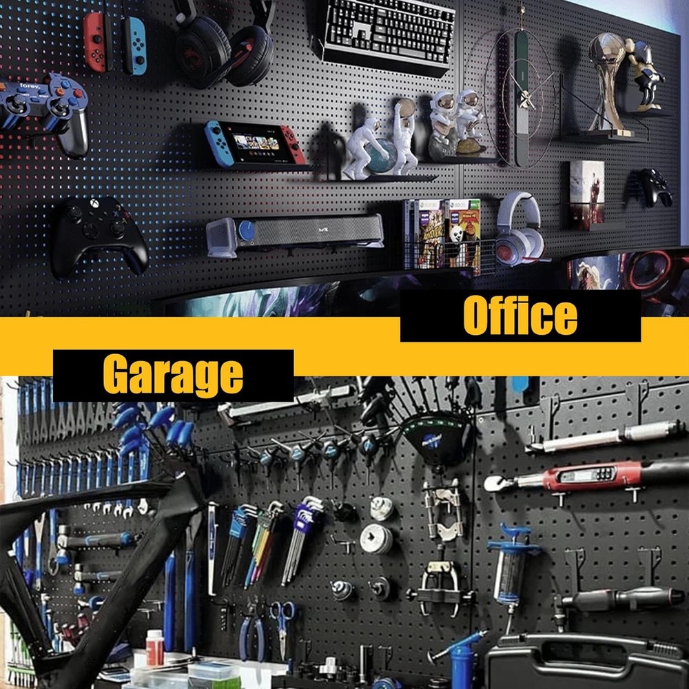 Hanging Panel Set, includes 4 metal hanging panel faces and 50 hooks