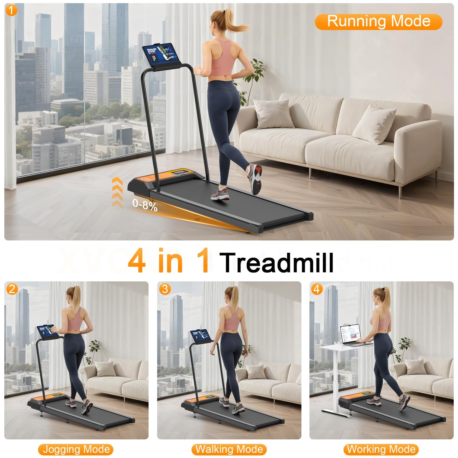 Caminadora Eléctrica Para Casa Oficina Treadmill Portatil Debajo Del Escritorio